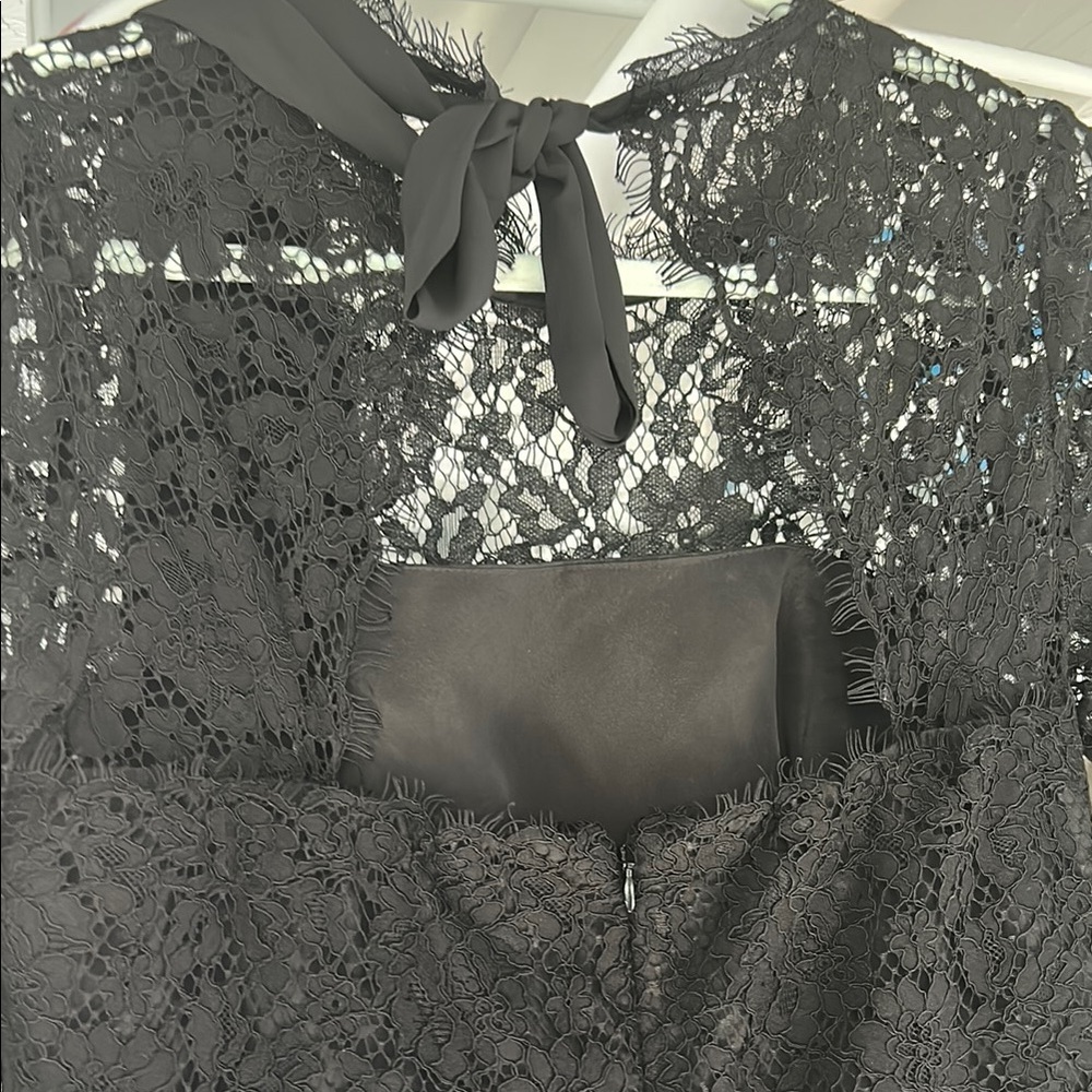 J. Crew Black Lace Long Sleeve Dress - Picture 5 of 7